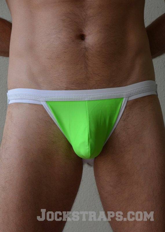 ActiveMan Neon Spandex Pouch Jockstrap with 1 1/4 Inch Waistband - Image 4