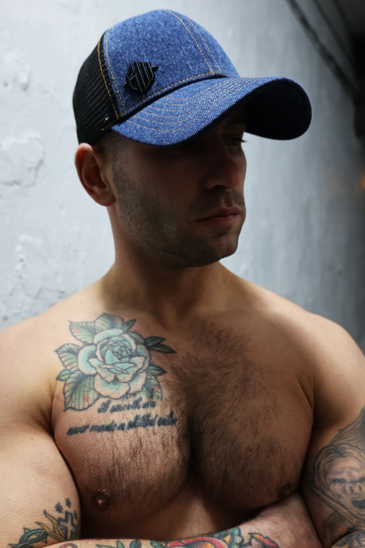 Breedwell Loaded Denim Trucker Hat - Image 3