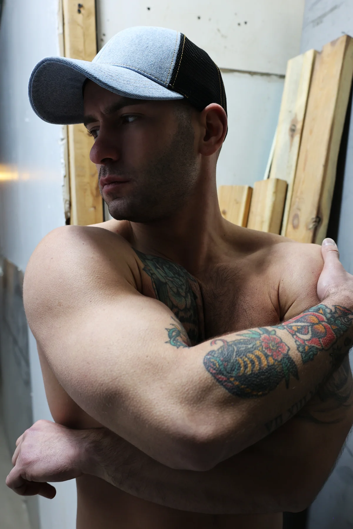 Breedwell Loaded Denim Trucker Hat - Image 5