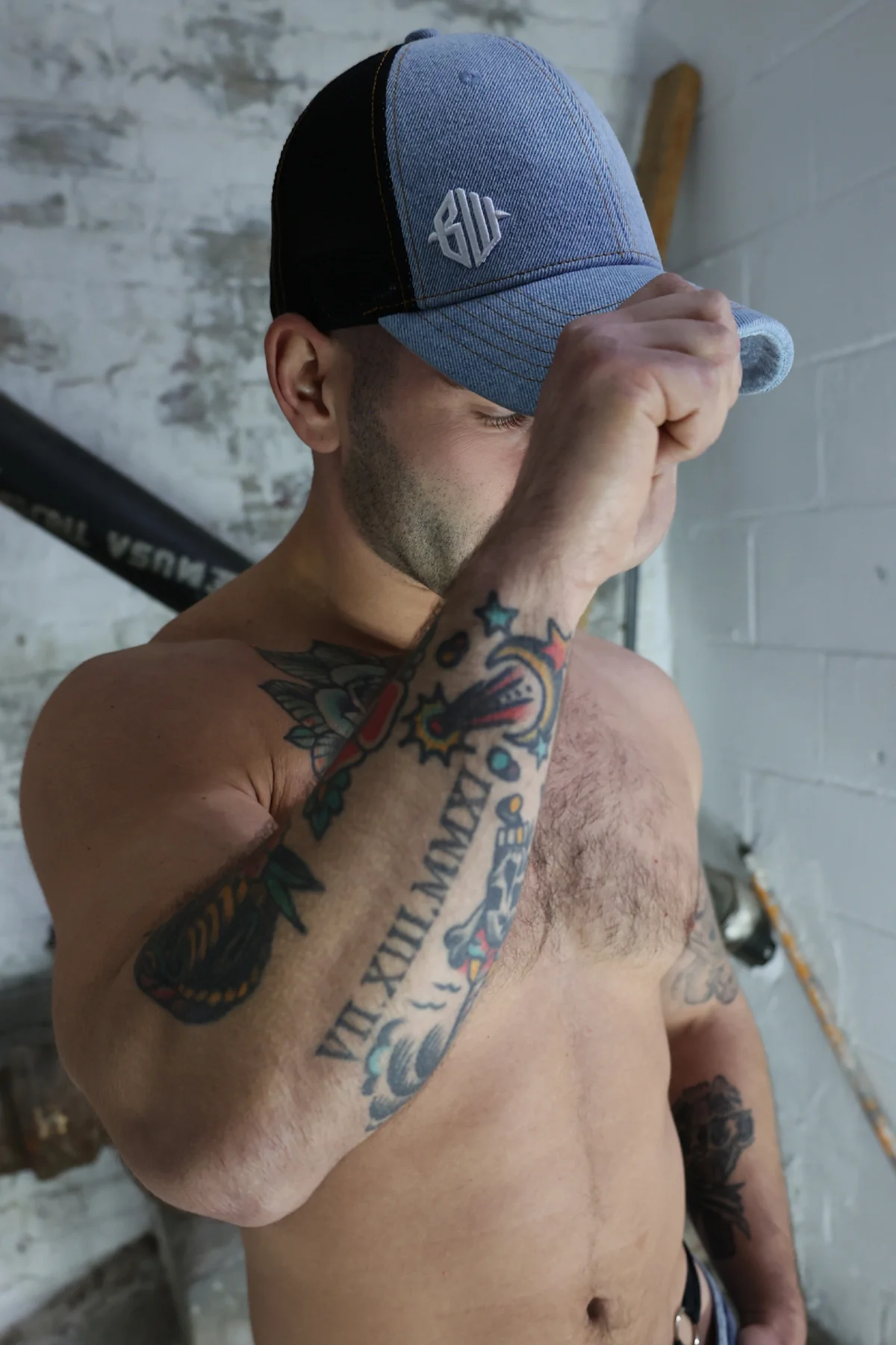 Breedwell Loaded Denim Trucker Hat - Image 7