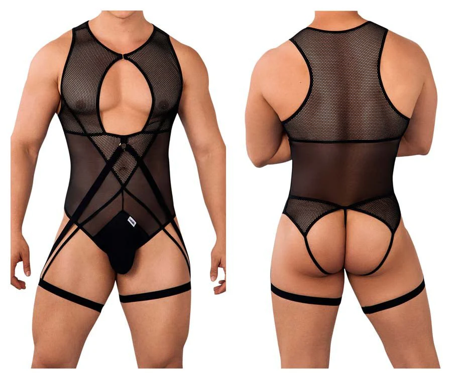 Candyman 99650 Mesh Bodysuit Color Black - Image 4