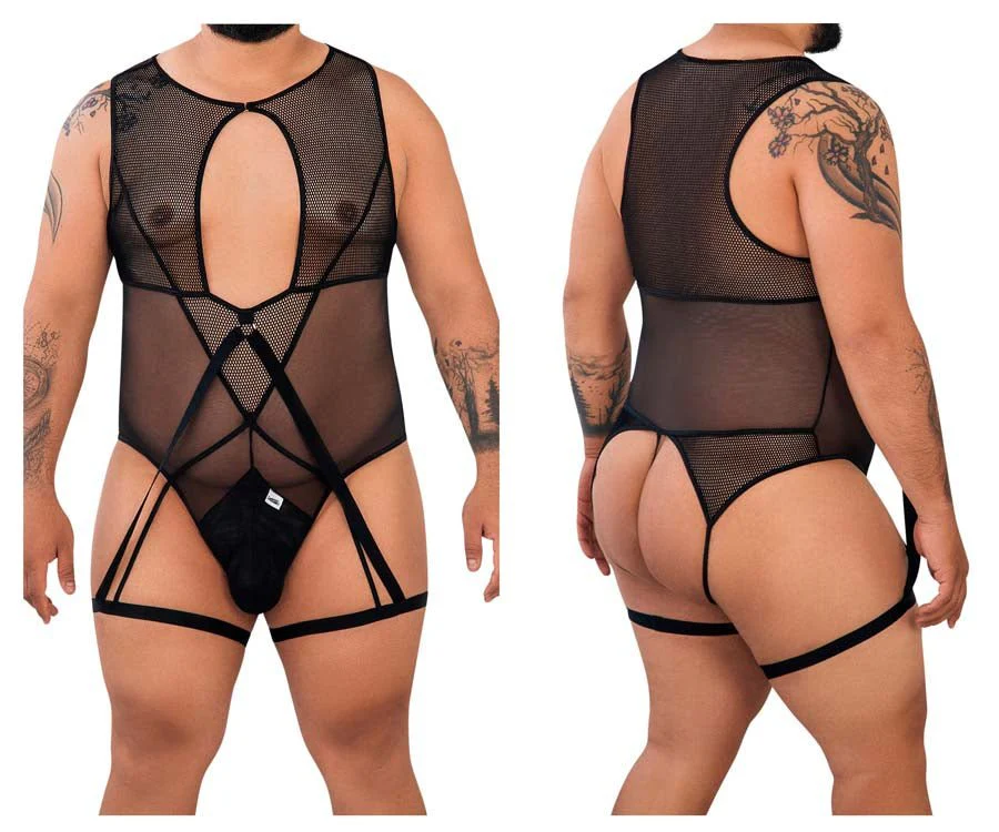 Candyman 99650 Mesh Bodysuit Color Black - Image 6