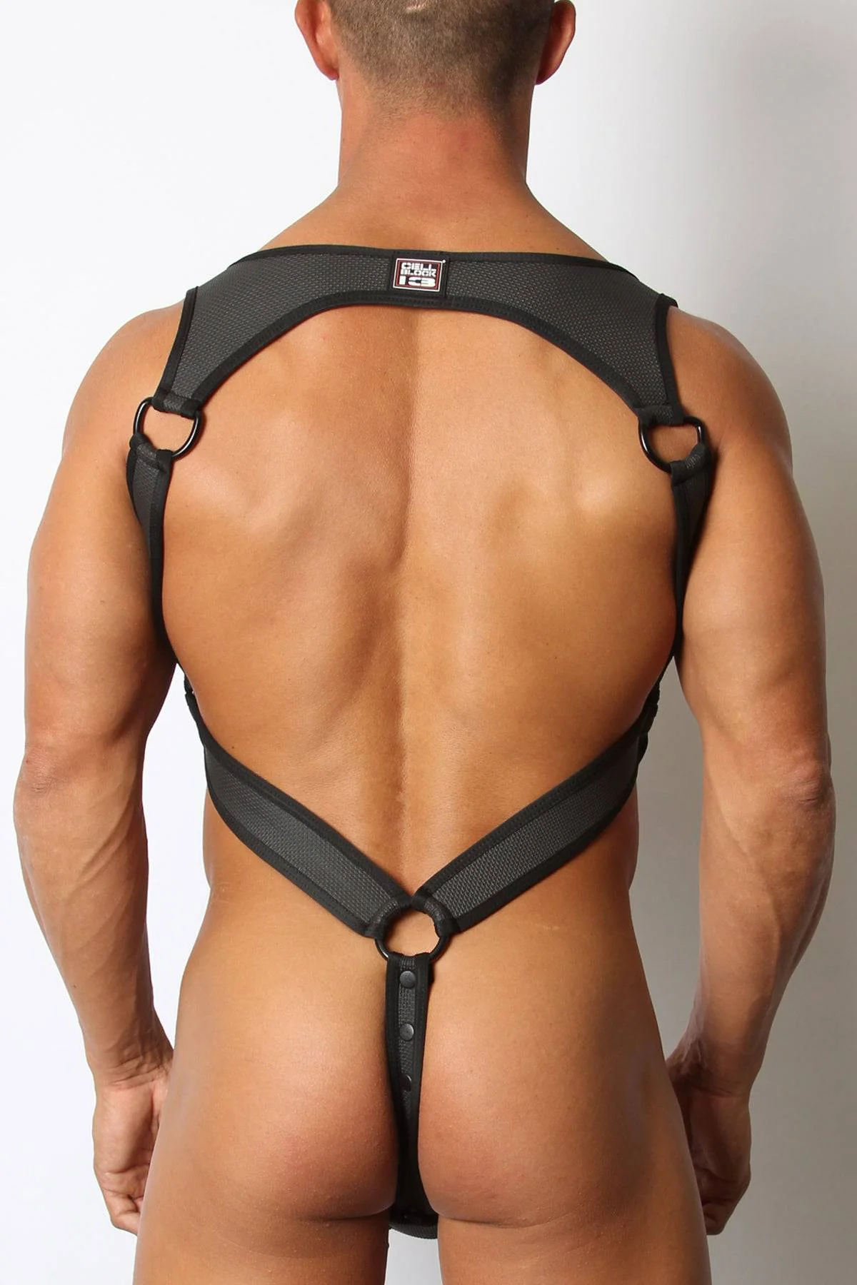 CellBlock 13 Prowler 2.0 Thong Harness with Jock Armour - Image 6