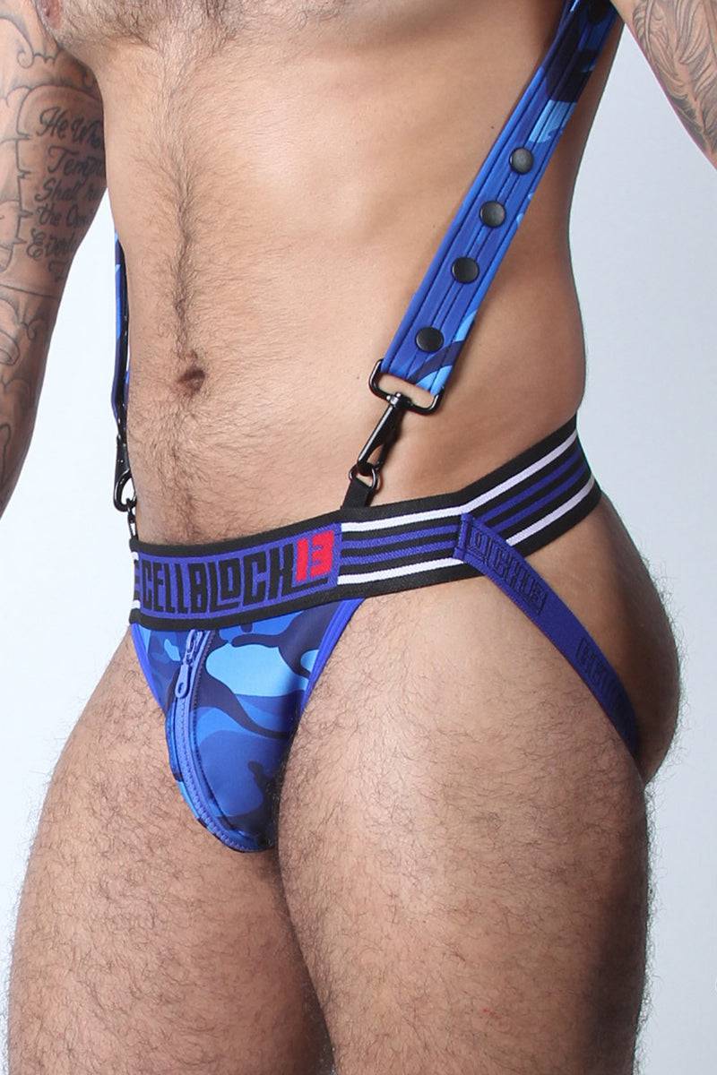 CellBlock Camo Cadet Zipper Jockstrap - Image 3