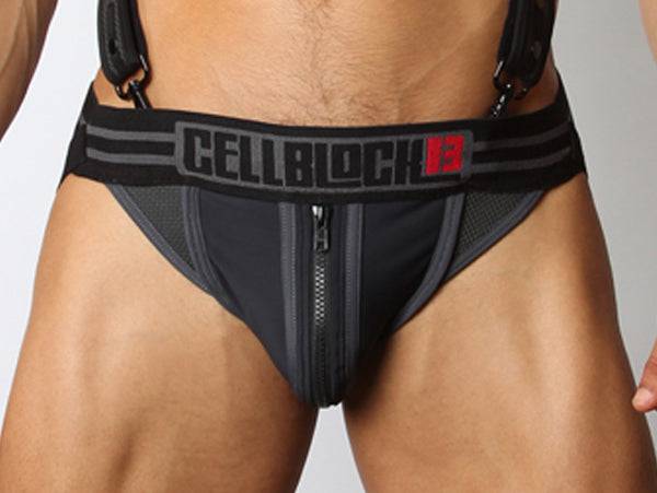 CellBlock Triple Threat Zipper Jockstrap - Image 12