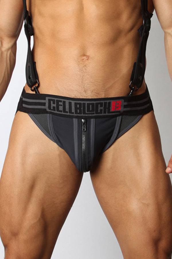 CellBlock Triple Threat Zipper Jockstrap - Image 9