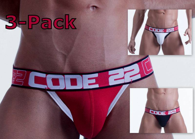 Code 22 Cotton Jockstrap 3-Pack - Image 4