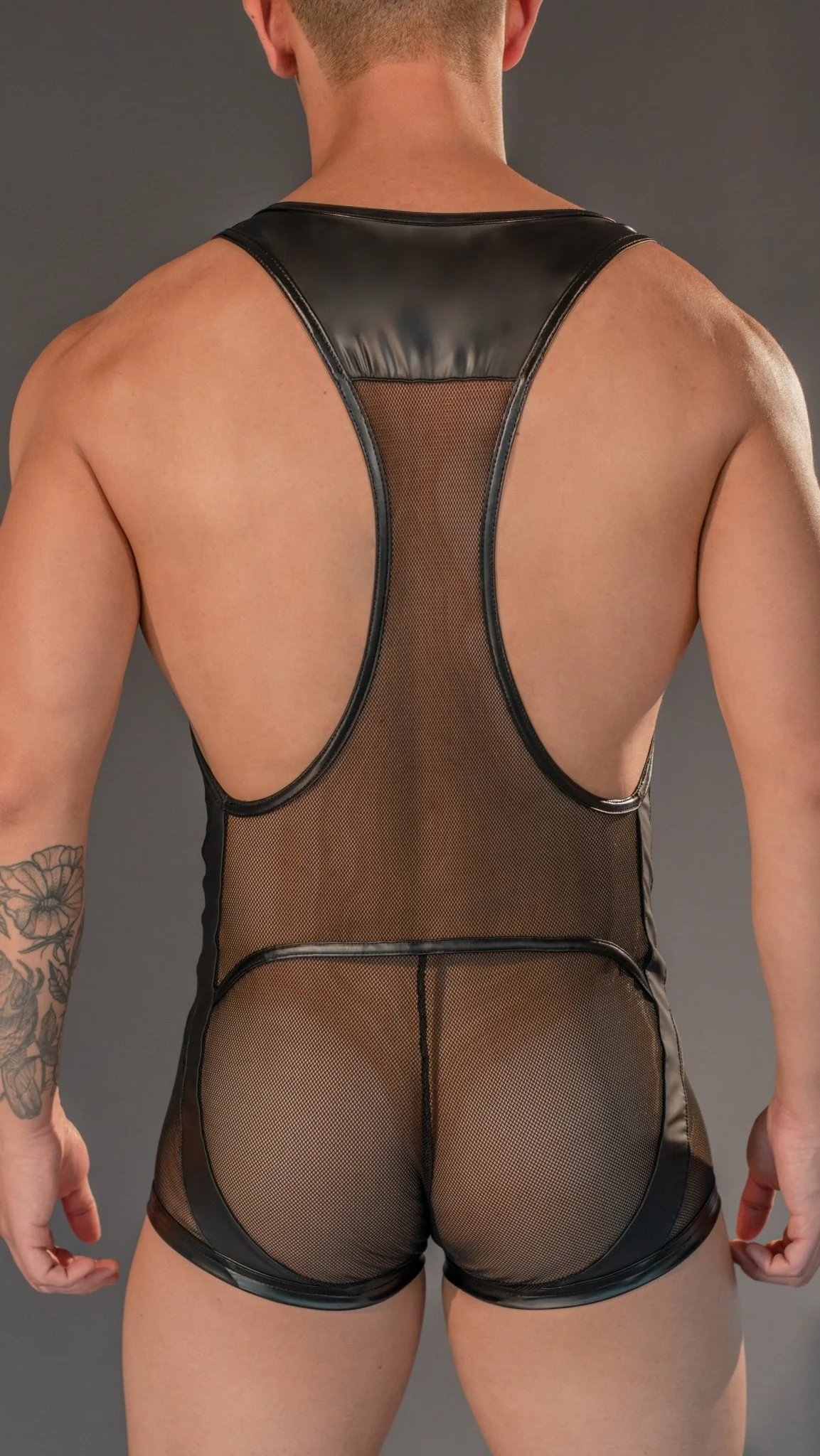 Dale Mas Rebel Mesh See-Through Wrestling Singlet - Image 3