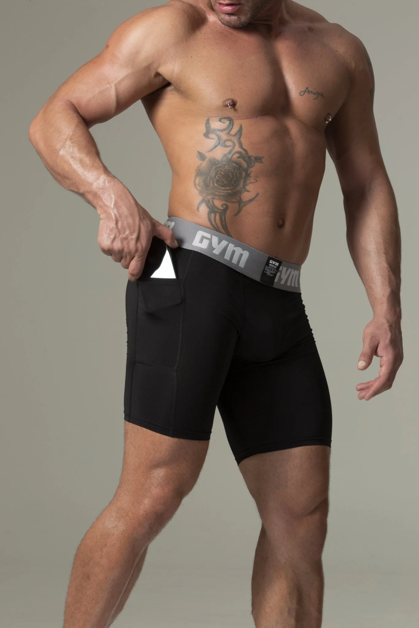 GYM Compression Short with Phone Pocket - Image 11