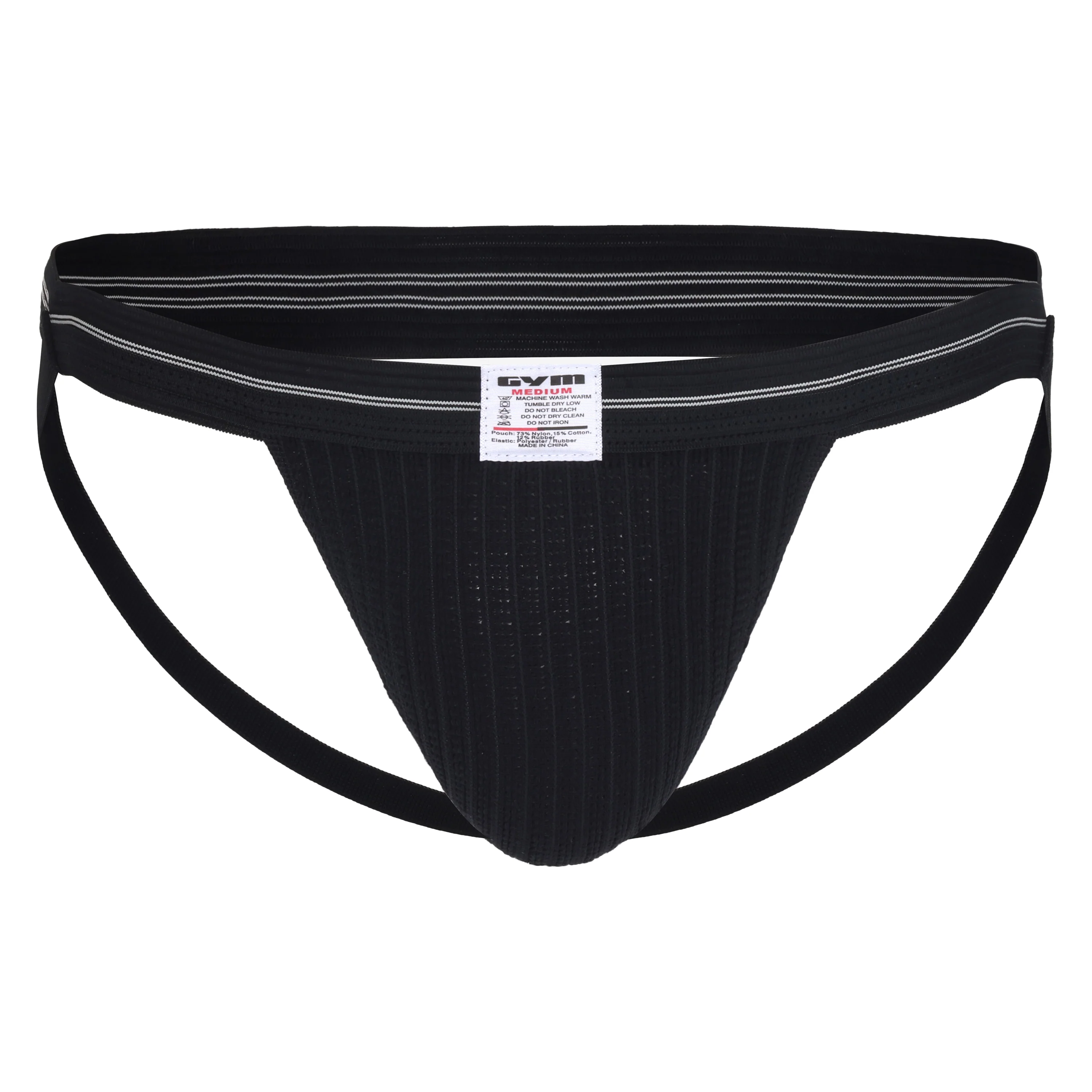 Gym Old School Swim/Run Jockstrap with 1" Waistband - Image 2