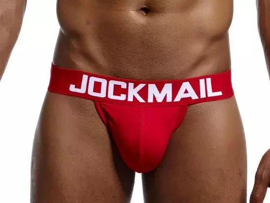 Jockmail Cotton Jockstrap with Double-Layer Pouch - Image 2