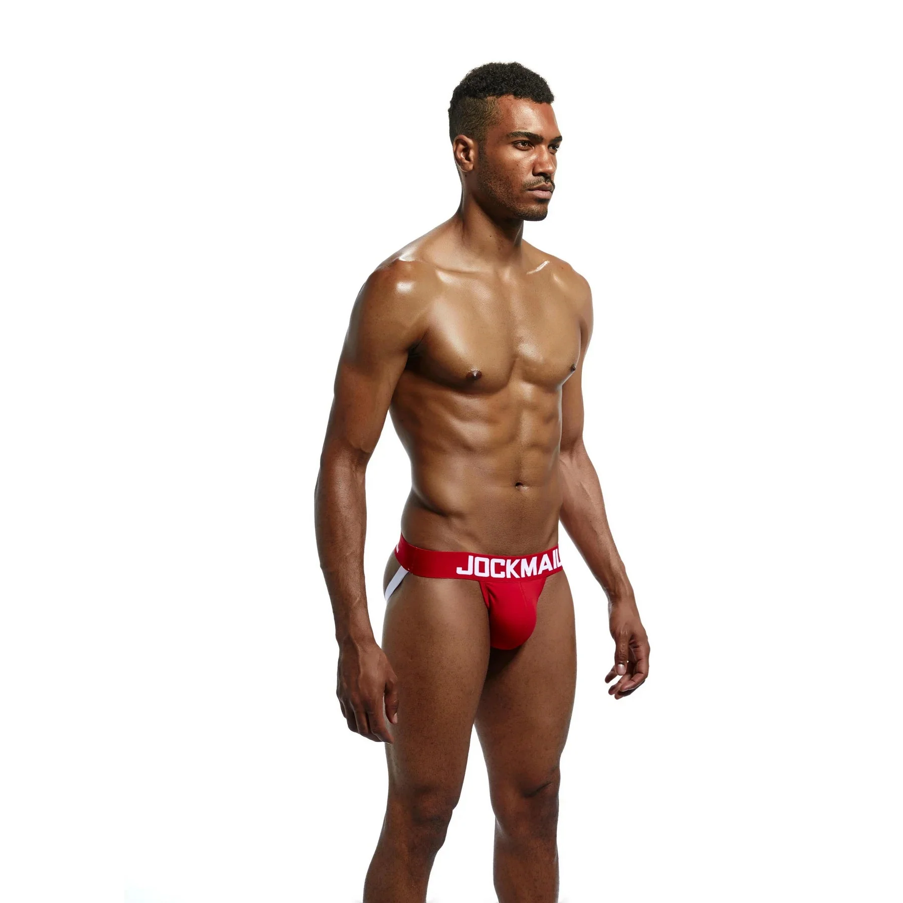 Jockmail Cotton Jockstrap with Double-Layer Pouch - Image 4