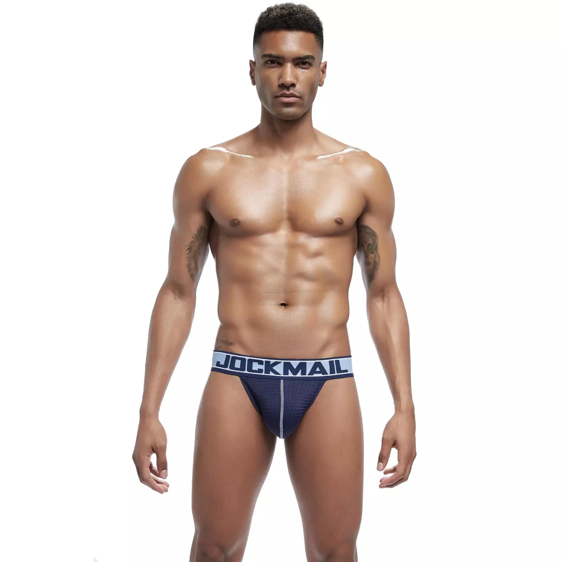 Jockmail Mesh Jockstrap with Double-Layer Pouch - Image 12