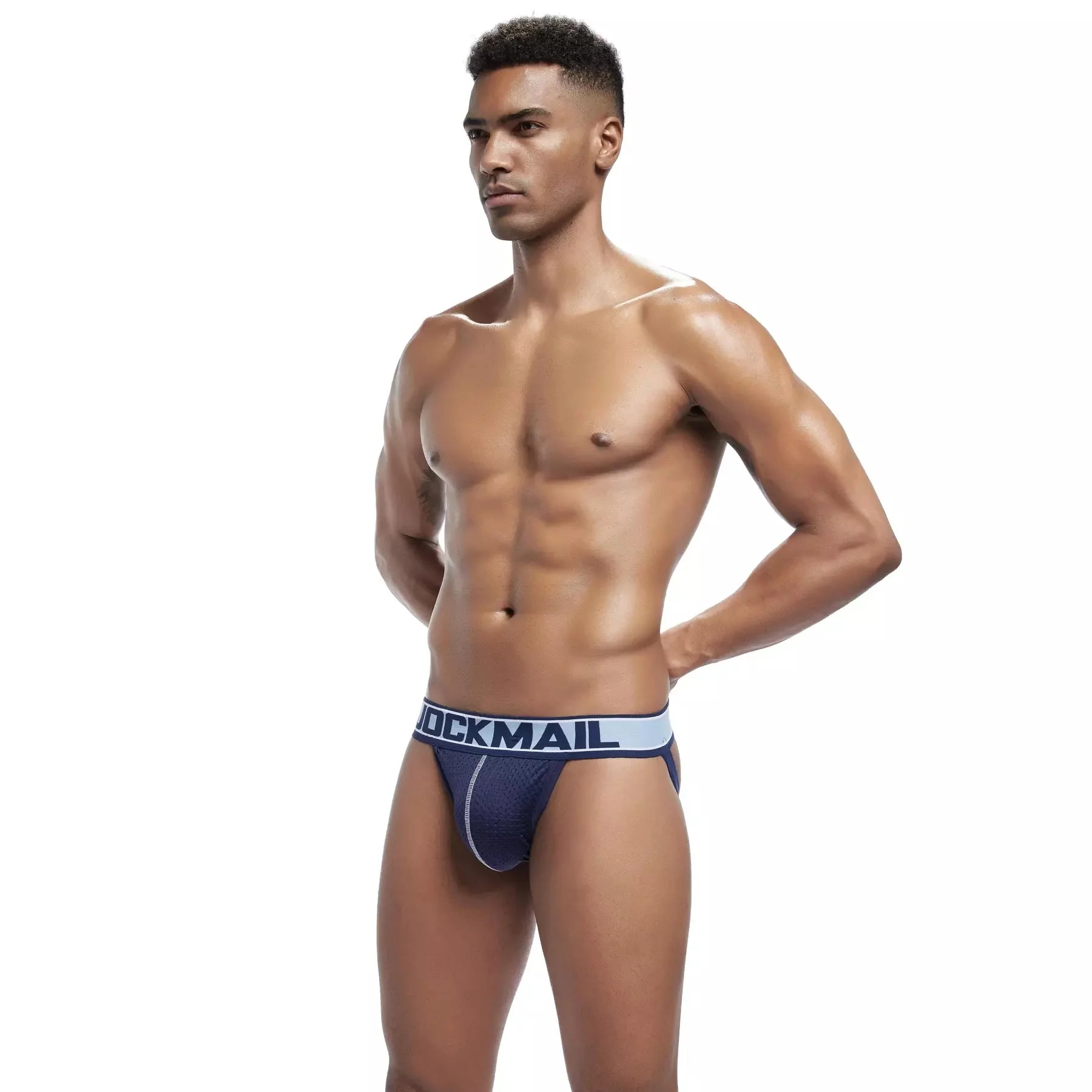 Jockmail Mesh Jockstrap with Double-Layer Pouch - Image 14
