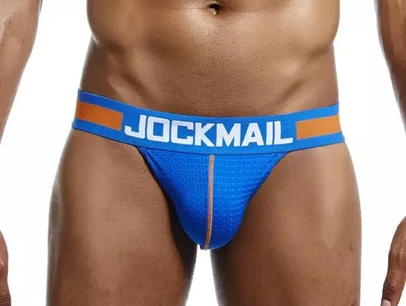 Jockmail Mesh Jockstrap with Double-Layer Pouch - Image 2