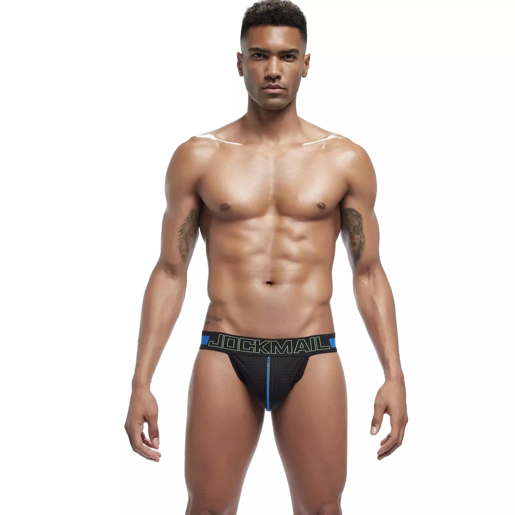 Jockmail Mesh Jockstrap with Double-Layer Pouch - Image 5
