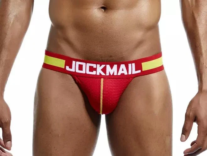 Jockmail Mesh Jockstrap with Double-Layer Pouch - Image 9