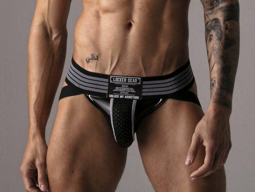 Locker Gear Leatherette/Mesh Jockstrap - Image 11