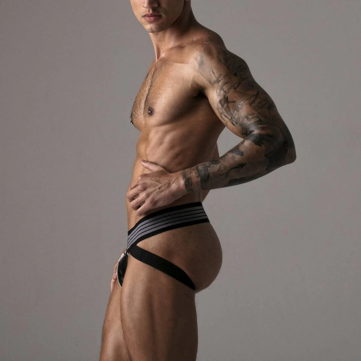 Locker Gear Leatherette Zipped Jockstrap - Image 11