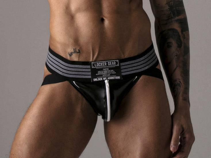 Locker Gear Leatherette Zipped Jockstrap - Image 12