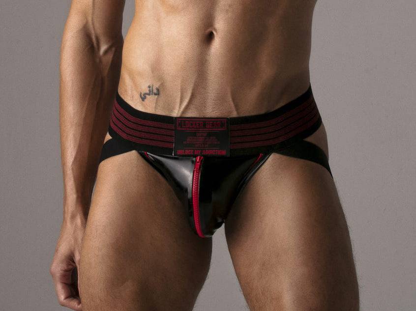 Locker Gear Leatherette Zipped Jockstrap - Image 8