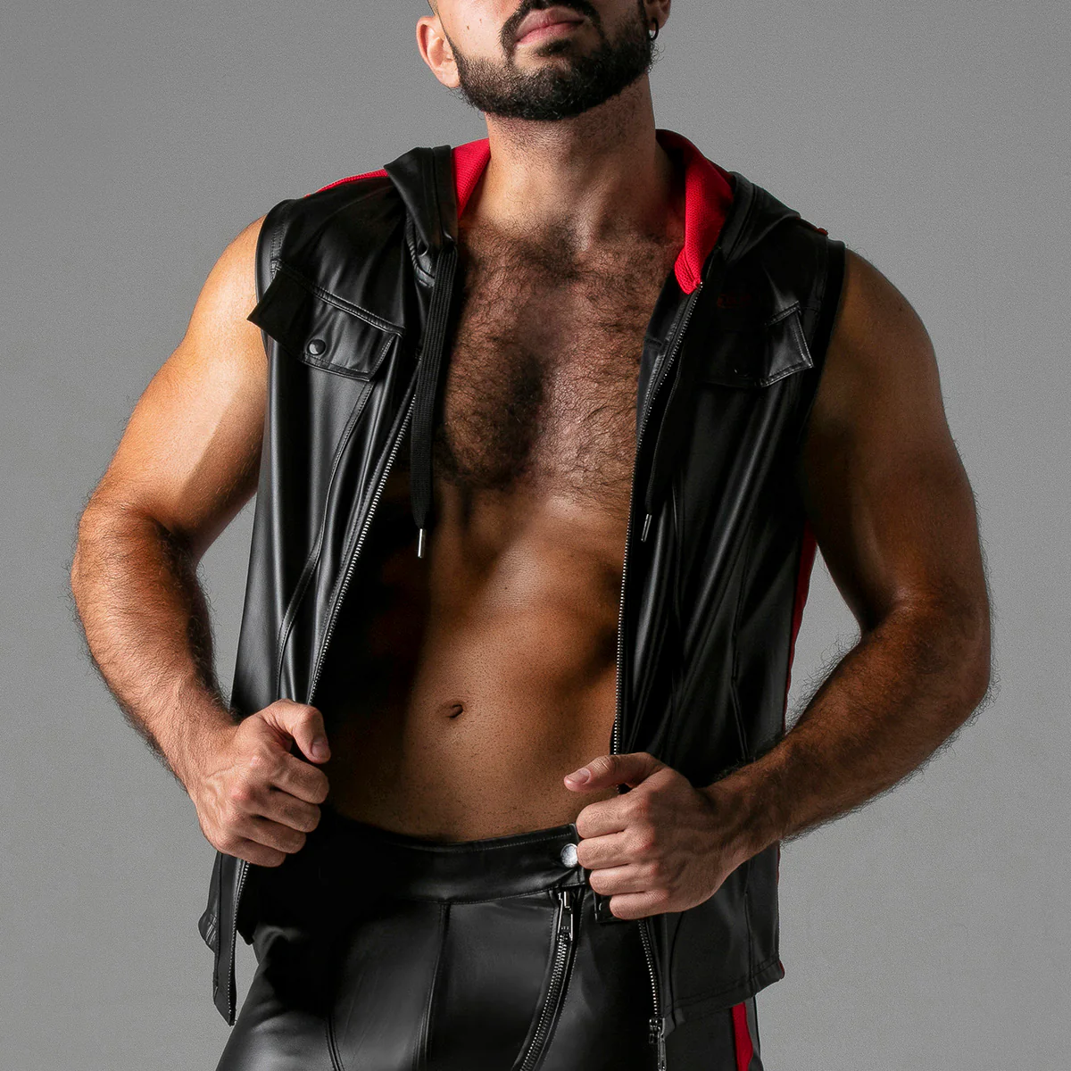 Locker Gear Massive Rude Leatherette Hoody - Image 10
