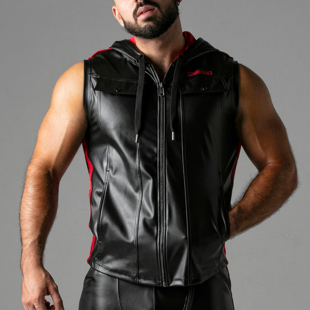 Locker Gear Massive Rude Leatherette Hoody - Image 12