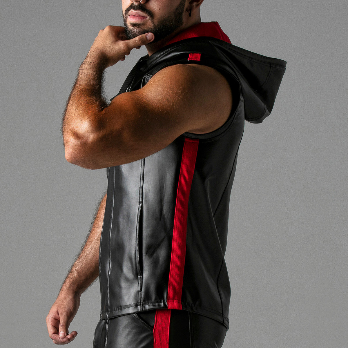 Locker Gear Massive Rude Leatherette Hoody - Image 13