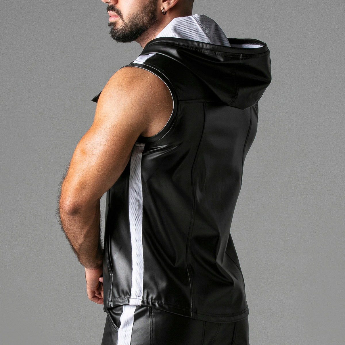 Locker Gear Massive Rude Leatherette Hoody - Image 3