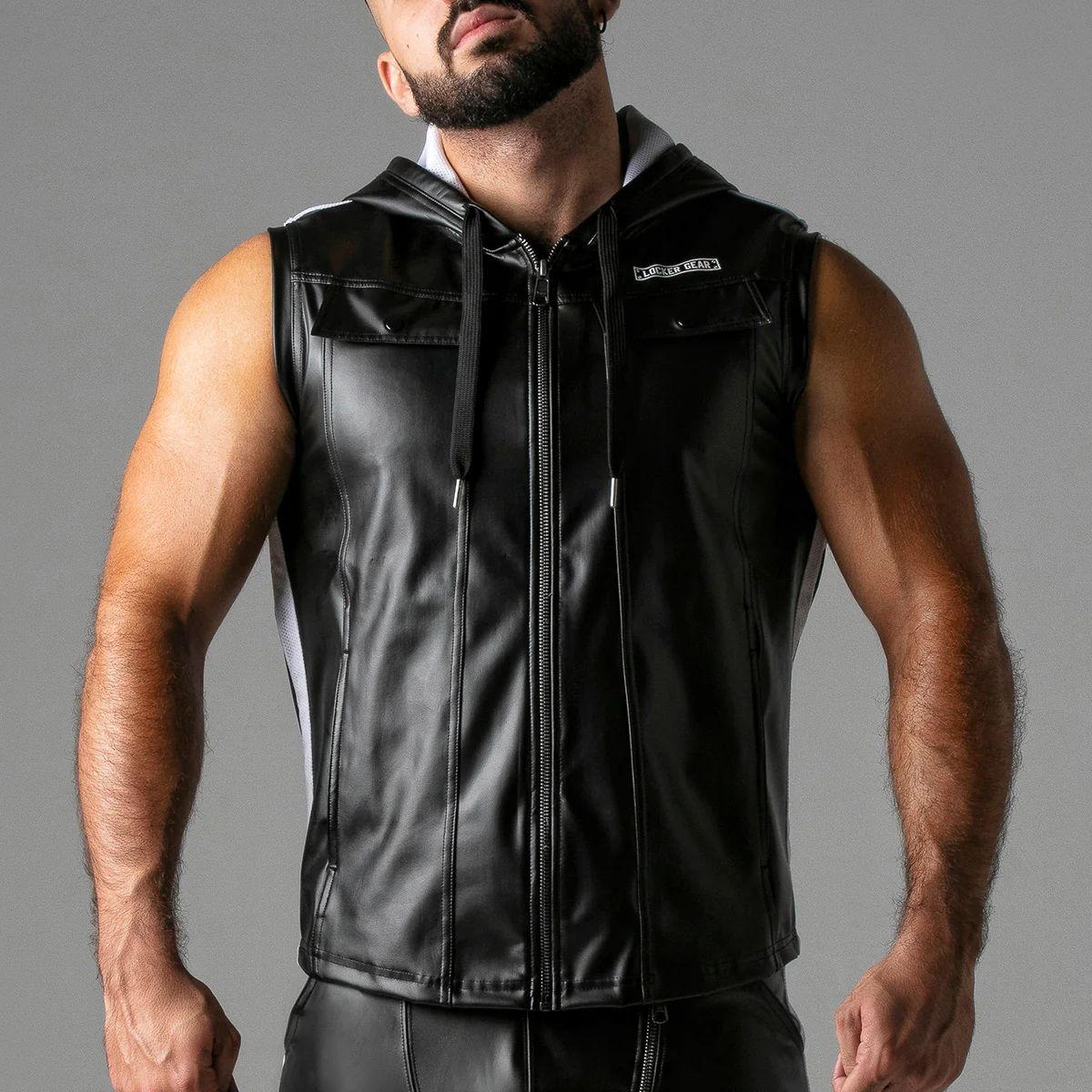 Locker Gear Massive Rude Leatherette Hoody - Image 7