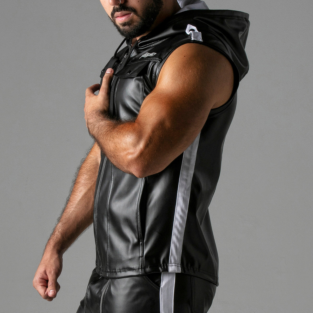Locker Gear Massive Rude Leatherette Hoody - Image 9