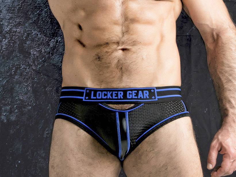 Locker Gear Racer Stripe Bottomless Brief with Front Opening - Image 4