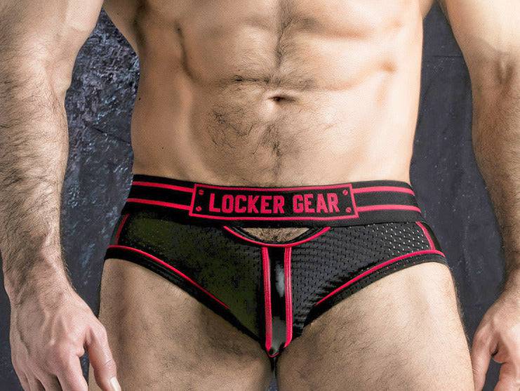Locker Gear Racer Stripe Bottomless Brief with Front Opening - Image 8
