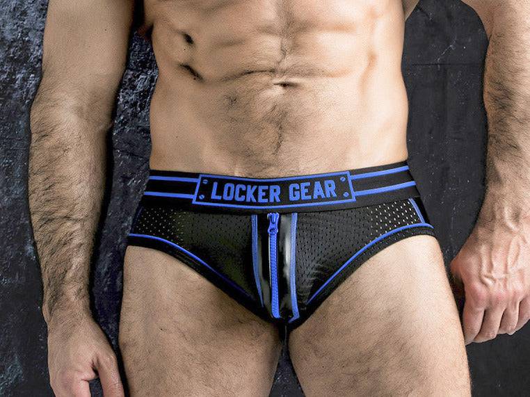 Locker Gear Racer Stripe Bottomless Brief with Zipper - Image 4
