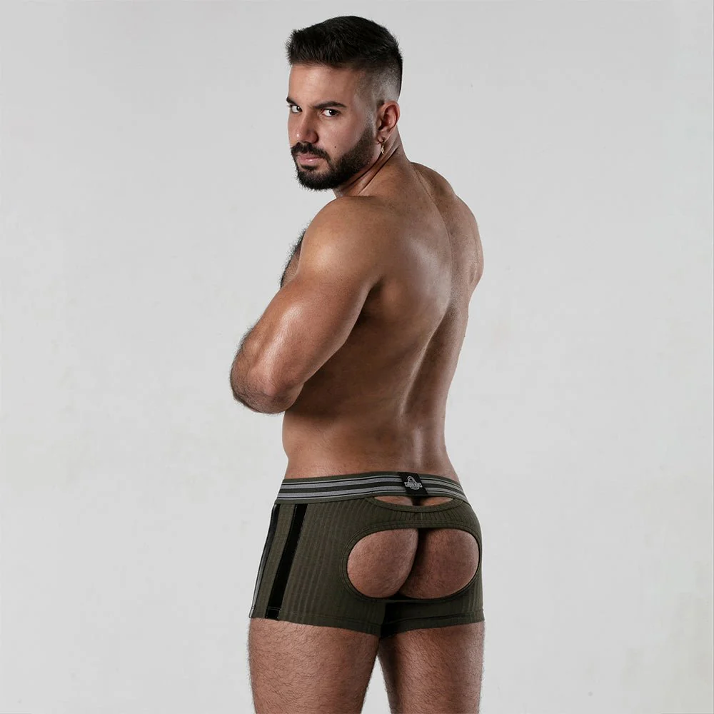 Locker Gear Ribbed Cotton Open-Rear Boxer LK0124 - Image 10