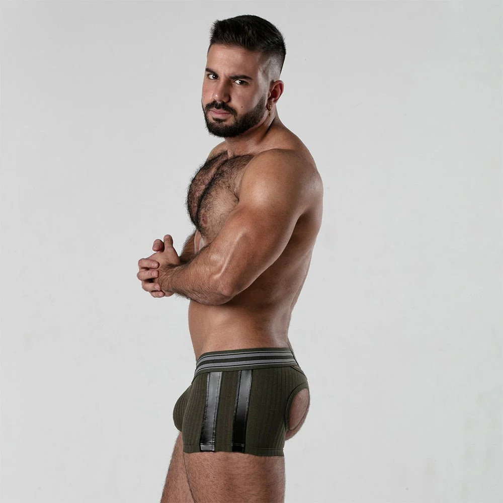 Locker Gear Ribbed Cotton Open-Rear Boxer LK0124 - Image 11