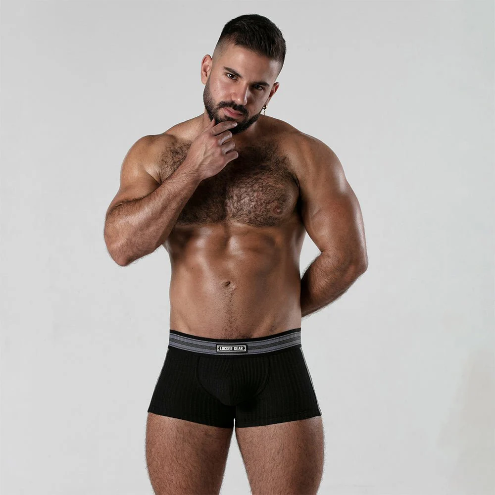 Locker Gear Ribbed Cotton Open-Rear Boxer LK0124 - Image 12