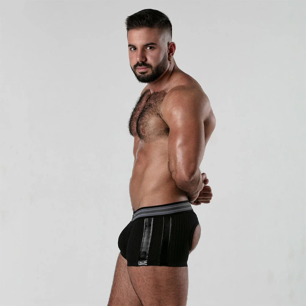 Locker Gear Ribbed Cotton Open-Rear Boxer LK0124 - Image 13