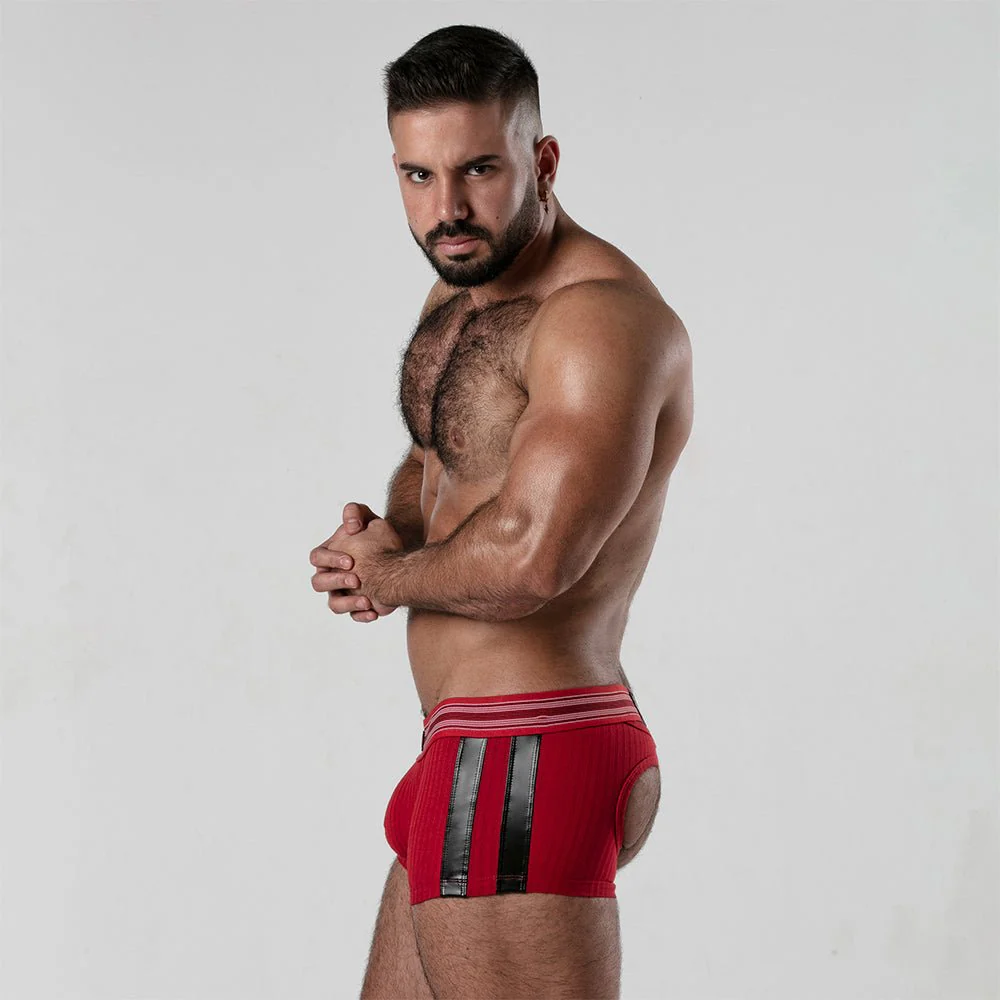 Locker Gear Ribbed Cotton Open-Rear Boxer LK0124 - Image 8