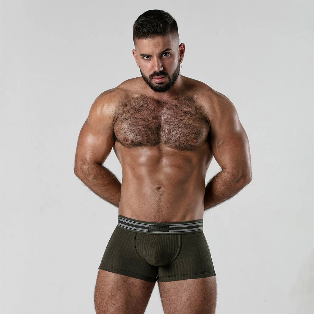 Locker Gear Ribbed Cotton Open-Rear Boxer LK0124 - Image 9