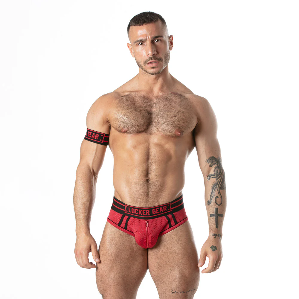 Locker Gear Sport Mesh Jock Brief with Arm Band - Image 6