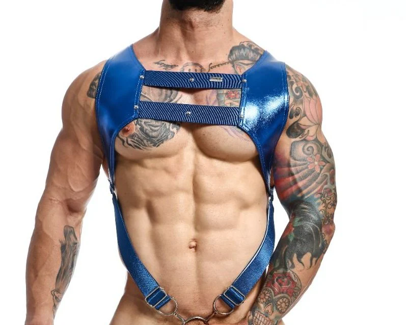 Male Basics Crop Top C-Ring Harness - Image 28