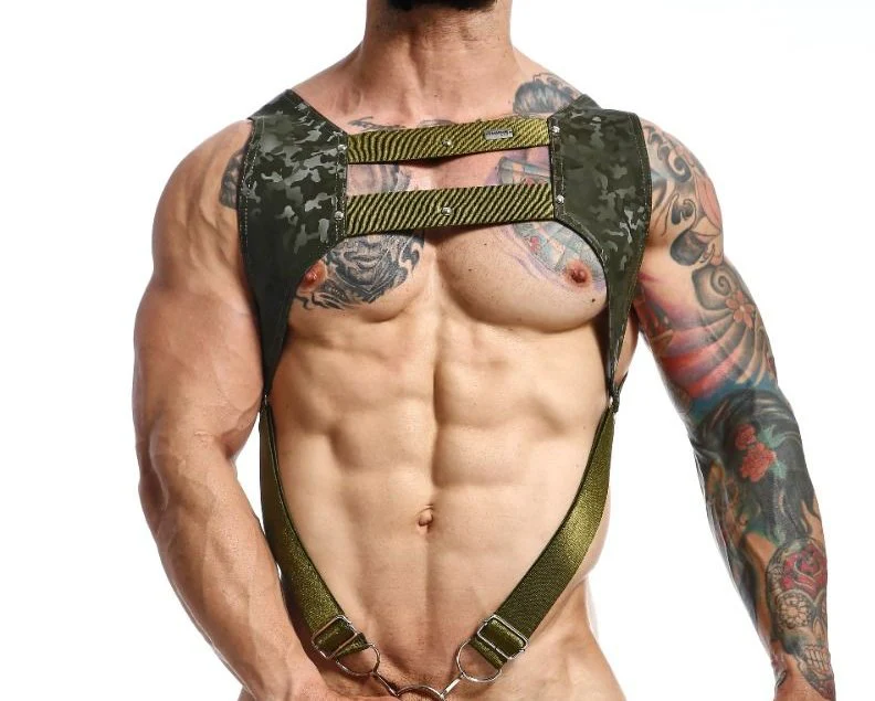 Male Basics Crop Top C-Ring Harness - Image 39