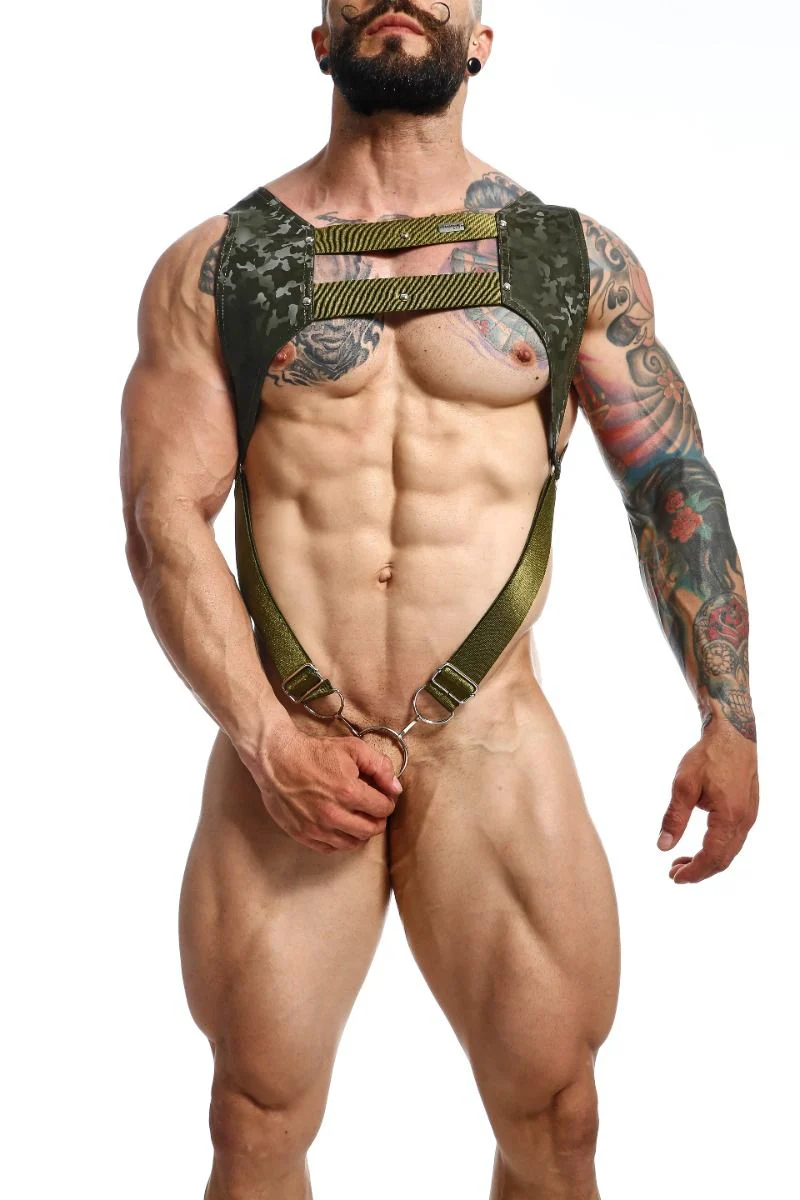 Male Basics Crop Top C-Ring Harness - Image 40