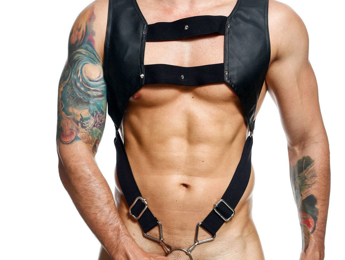 Male Basics Crop Top C-Ring Harness - Image 5