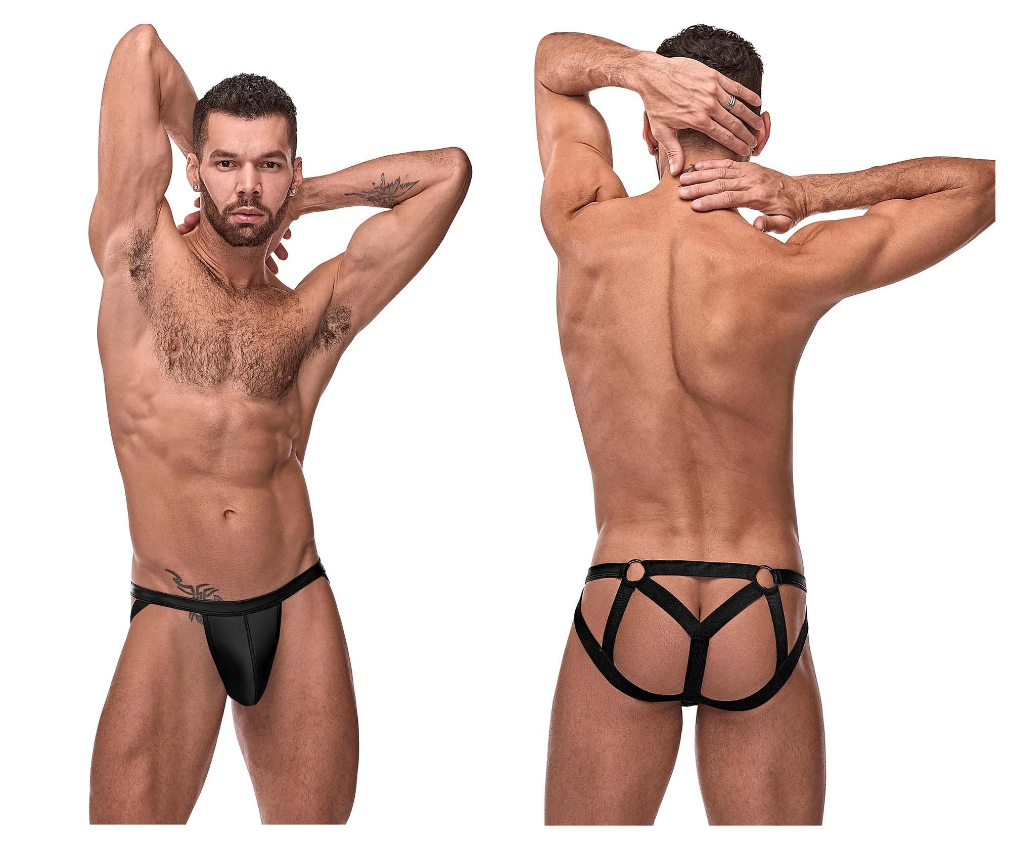 Male Power 352-261 Cage Matte Strappy Ring Jock - Image 2