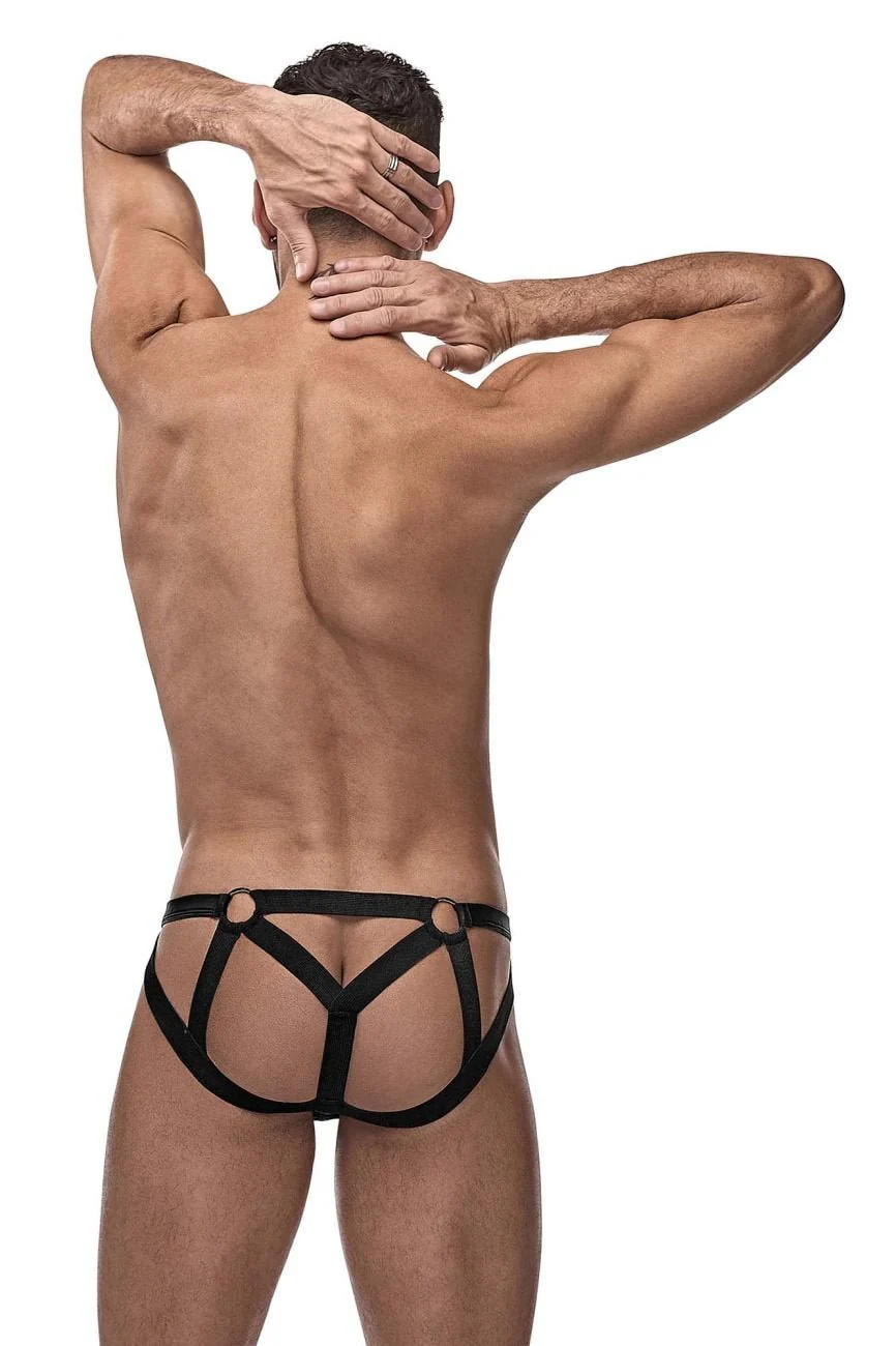 Male Power 352-261 Cage Matte Strappy Ring Jock - Image 4