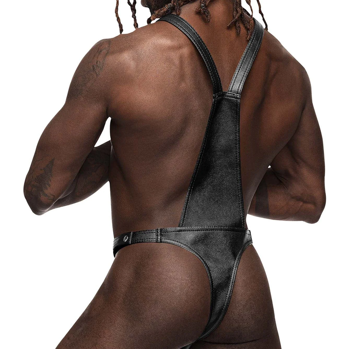 Male Power 530-266 Leather Capricorn Bodysuit - Image 4