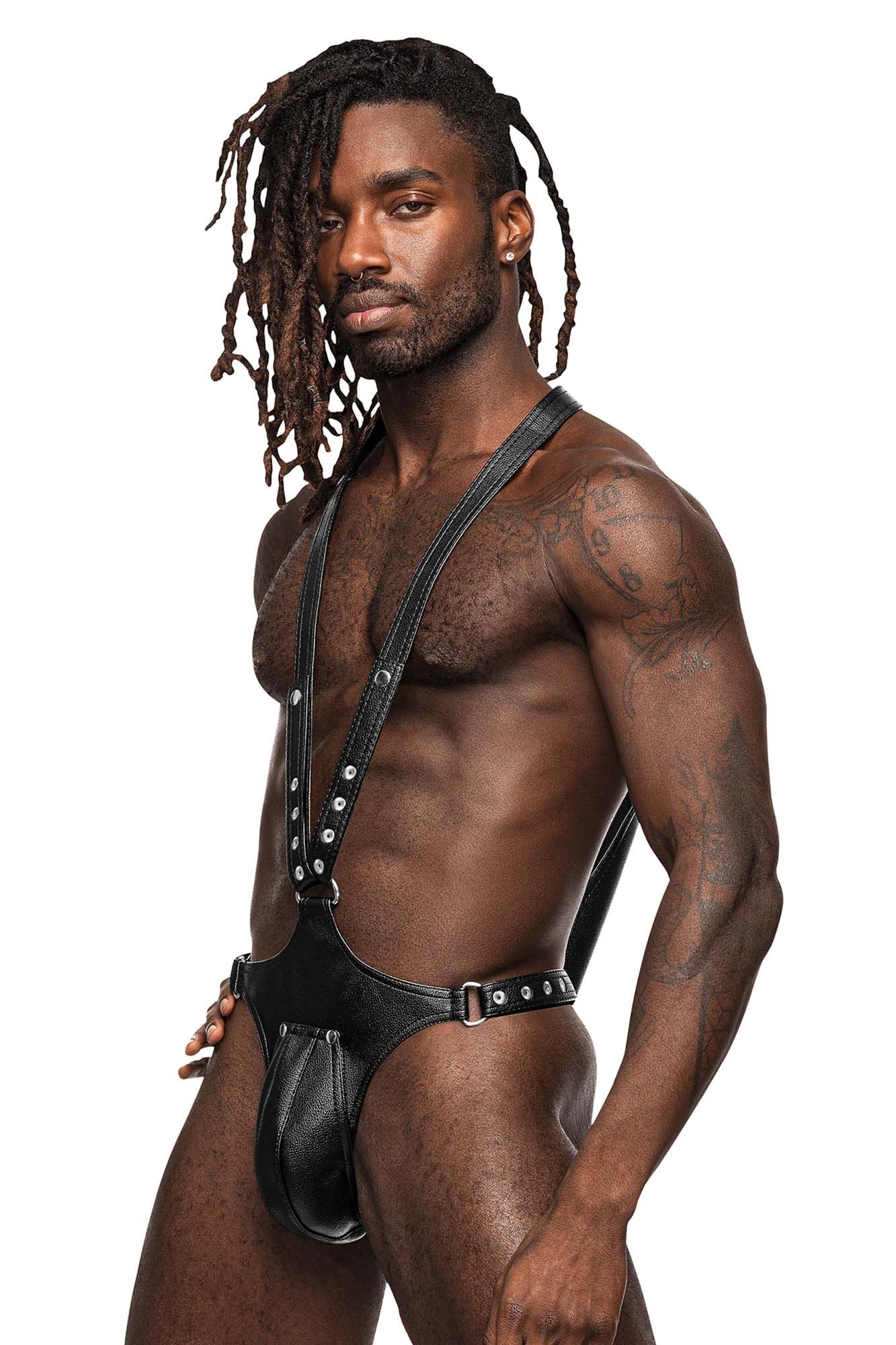 Male Power 530-266 Leather Capricorn Bodysuit - Image 5
