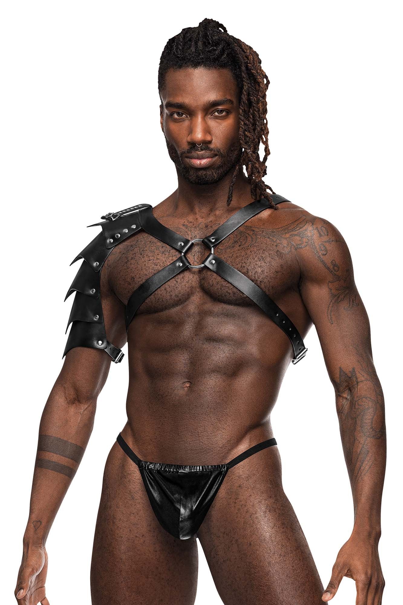Male Power 593-266 PU Leather Aquarius Harness - Image 2